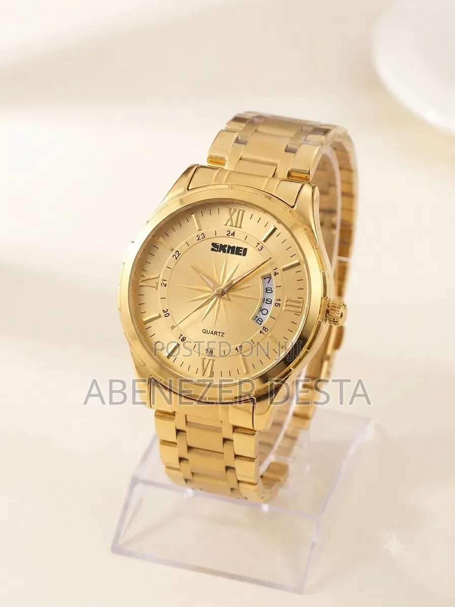 SKMEI Quartz Featuring a Stainless Steel Band and a Minimalist Dial.