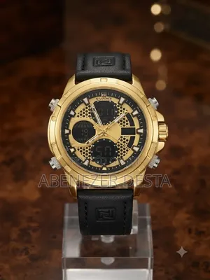 Naviforce NF9225 Men's Watch, Featuring Gold Case and a Black