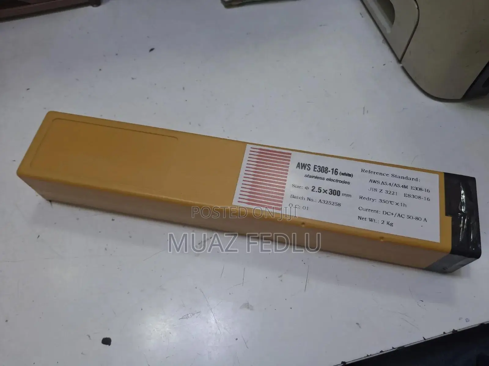 E308-16 Stainless Electrode Size 2.5