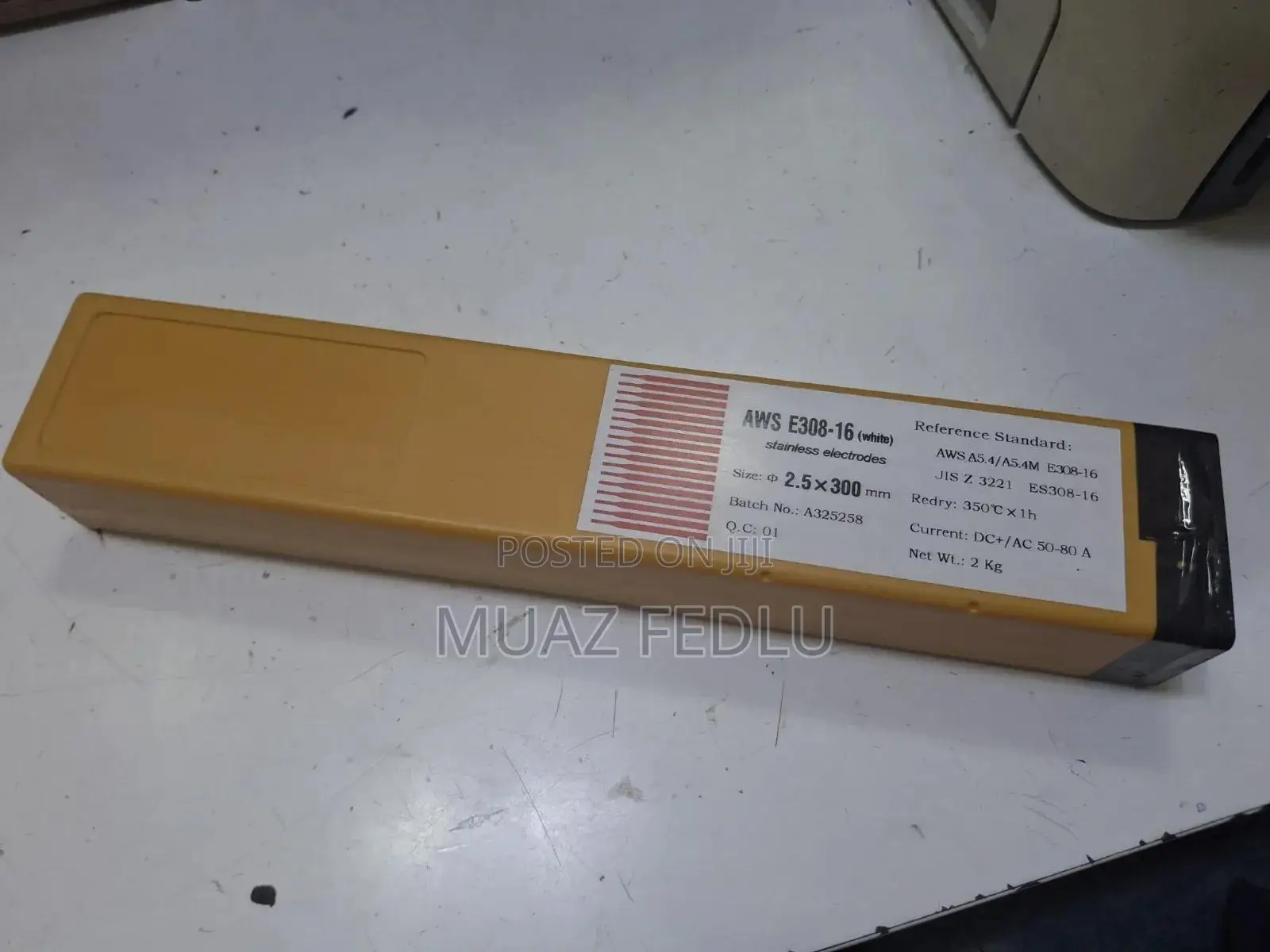 E308-16 Stainless Electrode Size 2.5