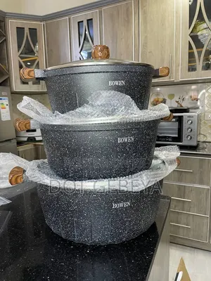 Bowen Granite 3- የድስት ስብስብ ለበግ ወይም ለዶሮ