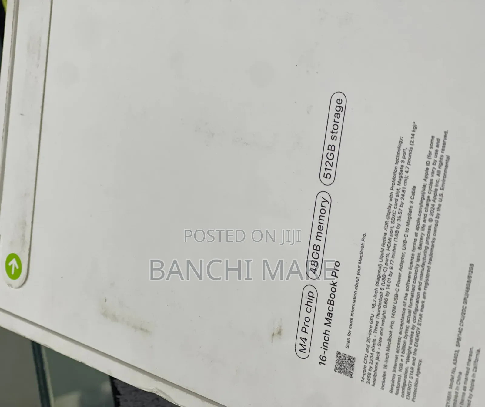 New Laptop Apple MacBook Pro 2024 M4 Pro 48GB Apple M4 Pro SSD 512GB