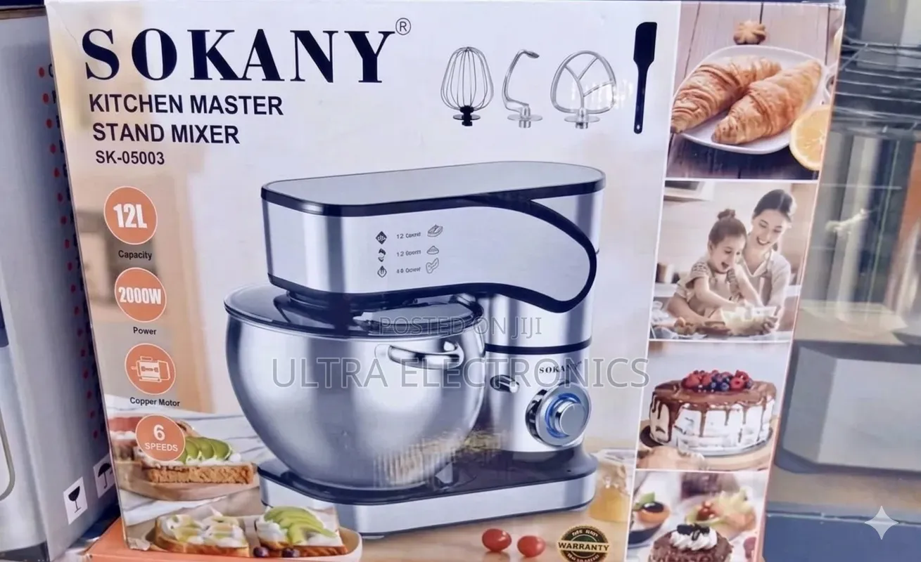 Sokany 8l Stand Mixer – Powerful Performance for Every Recipe!