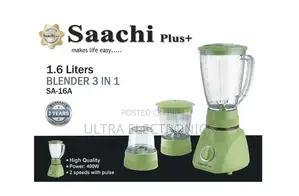 Saachi Plus 3-in-1 Blender (Model: SA-16A).