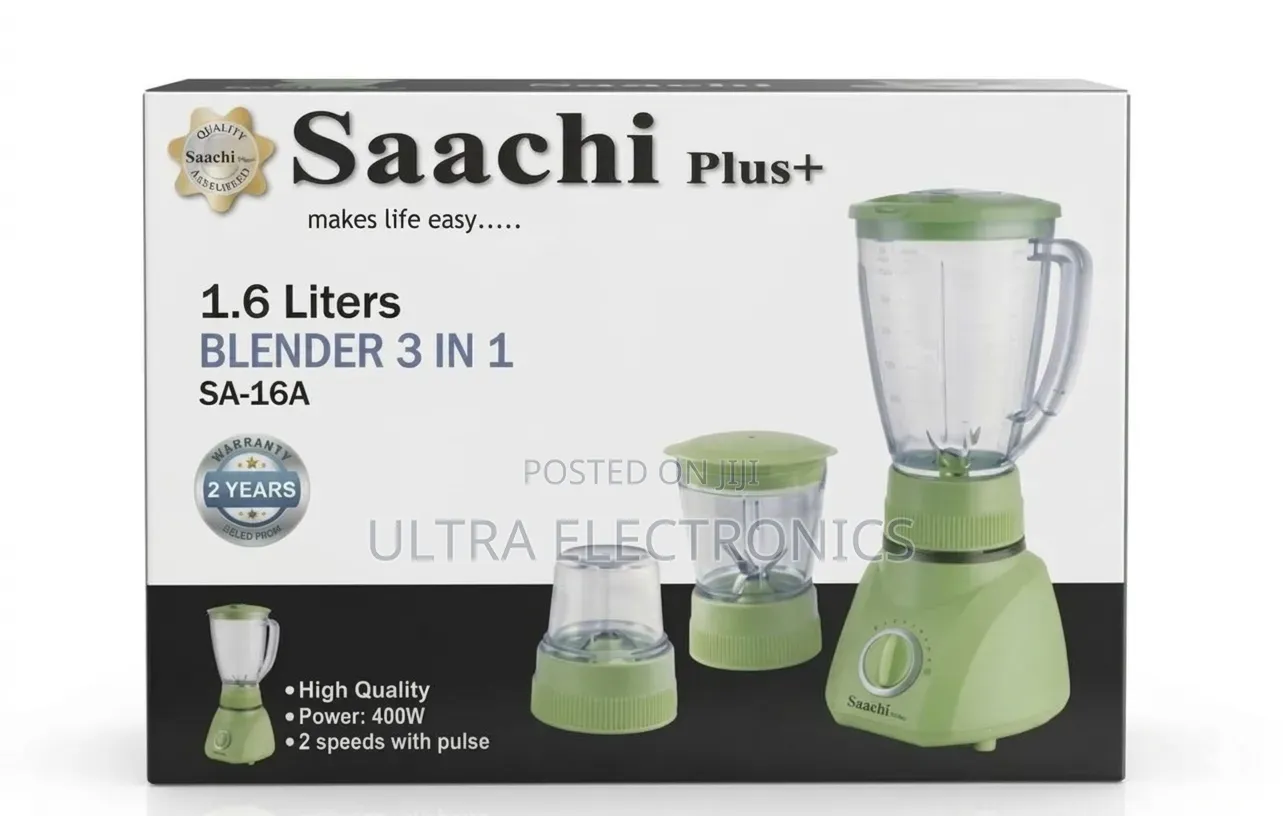Saachi Plus 3-in-1 Blender (Model: SA-16A).