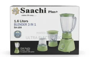 Saachi Plus 3-in-1 Blender (Model: SA-16A).