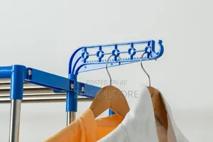 Heavy-Duty 4-Tier Mobile Clothes Drying Rack (60kg Capacity)