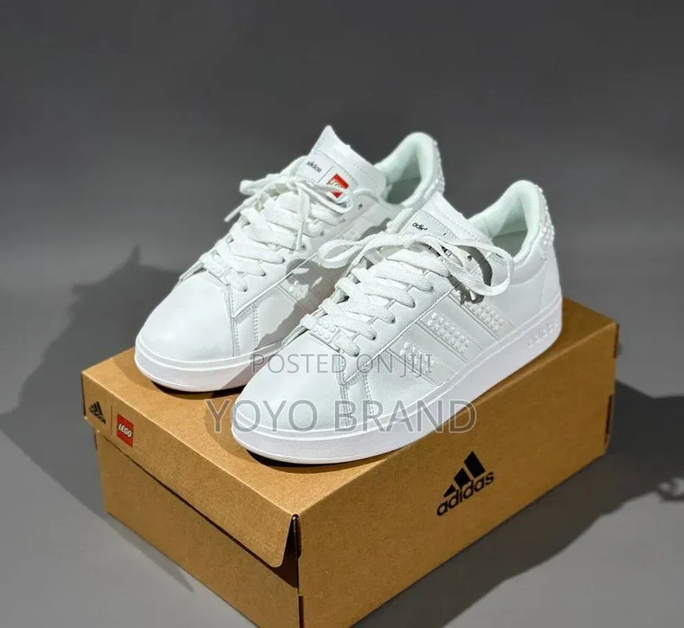 Adidas Unisex Grand Court X Lego 2.0 "Triple White"