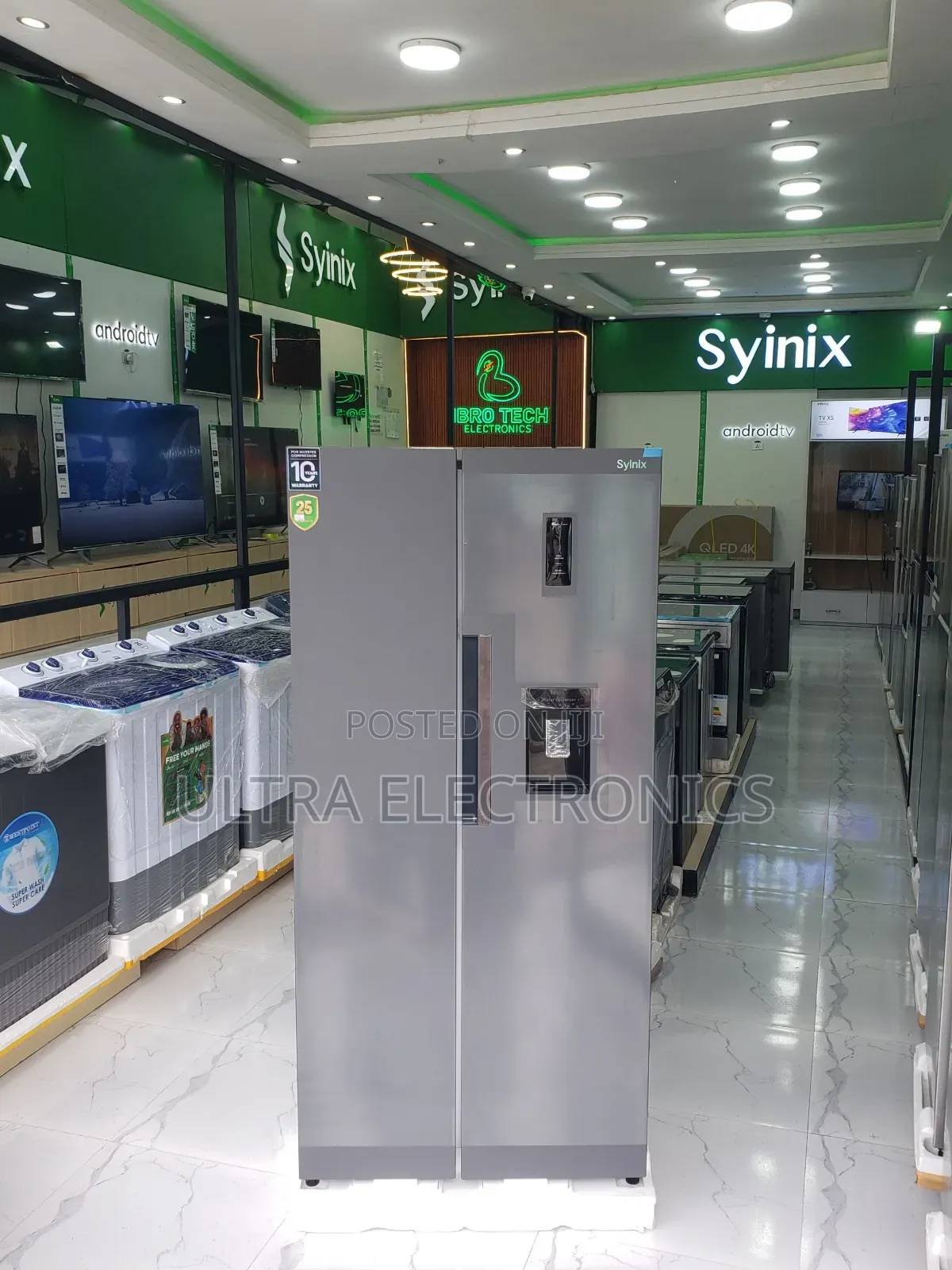 Syinix Side-by-Side Refrigerator