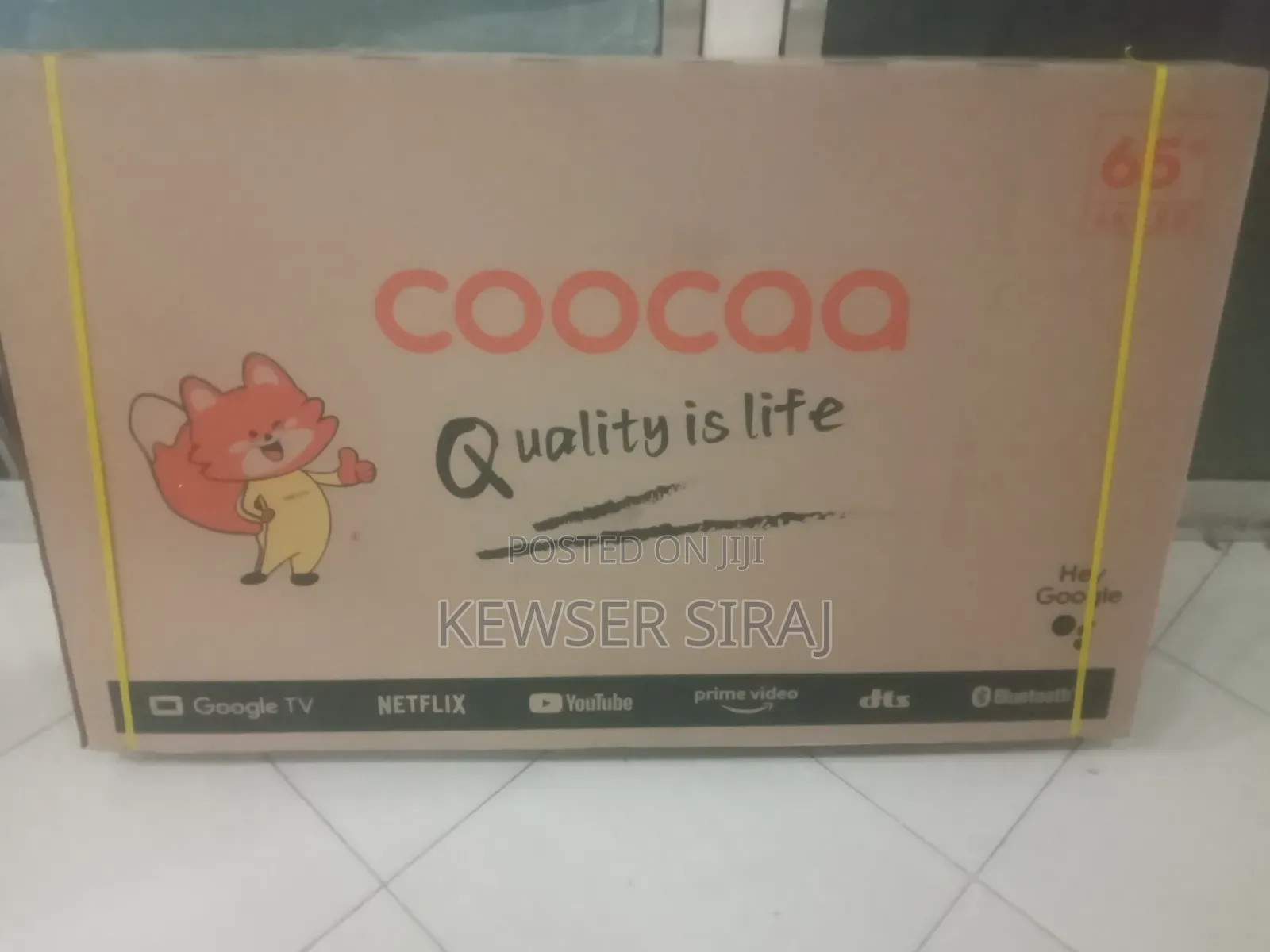 Coocqq 65inch TV Smart Android