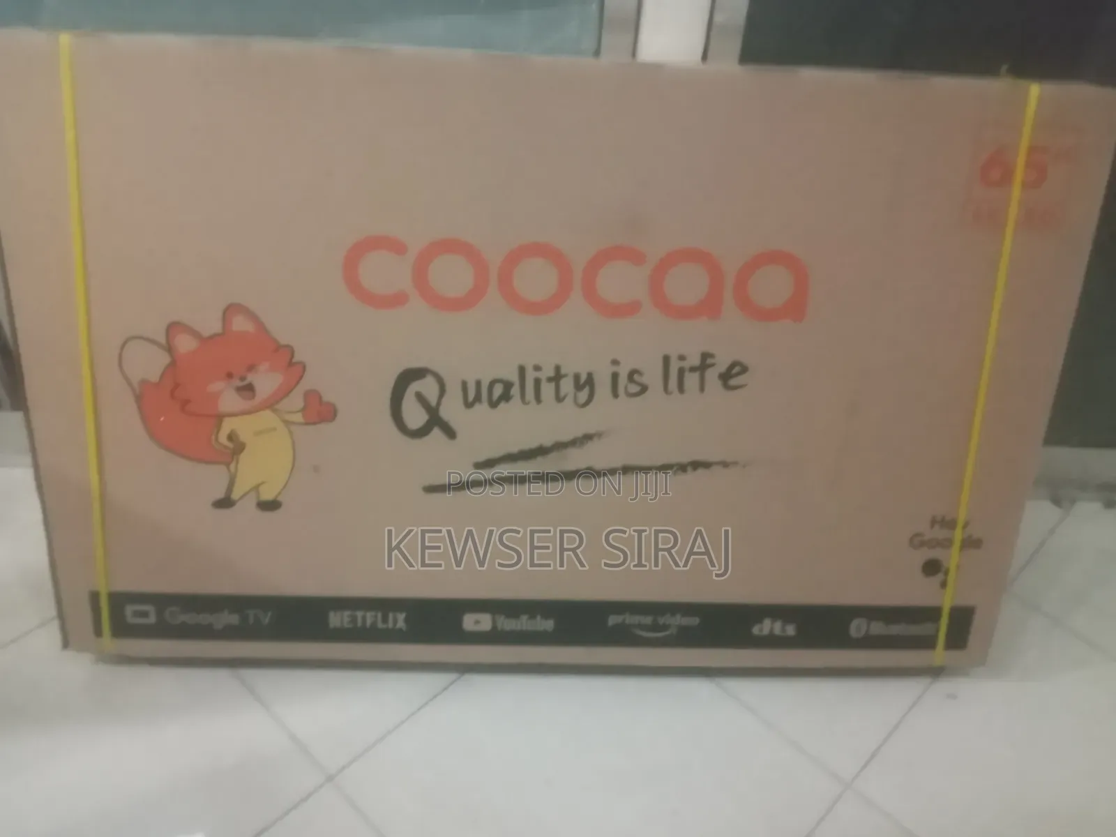 Coocqq 65inch TV Smart Android