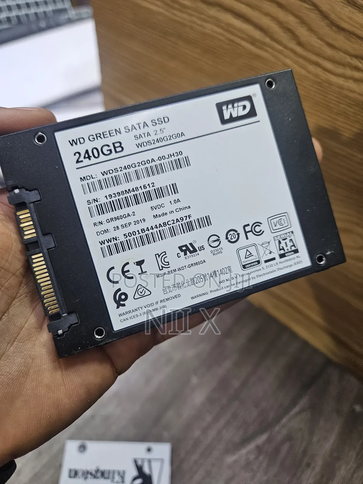 240Gb Wd Green Sata Orginal SSD