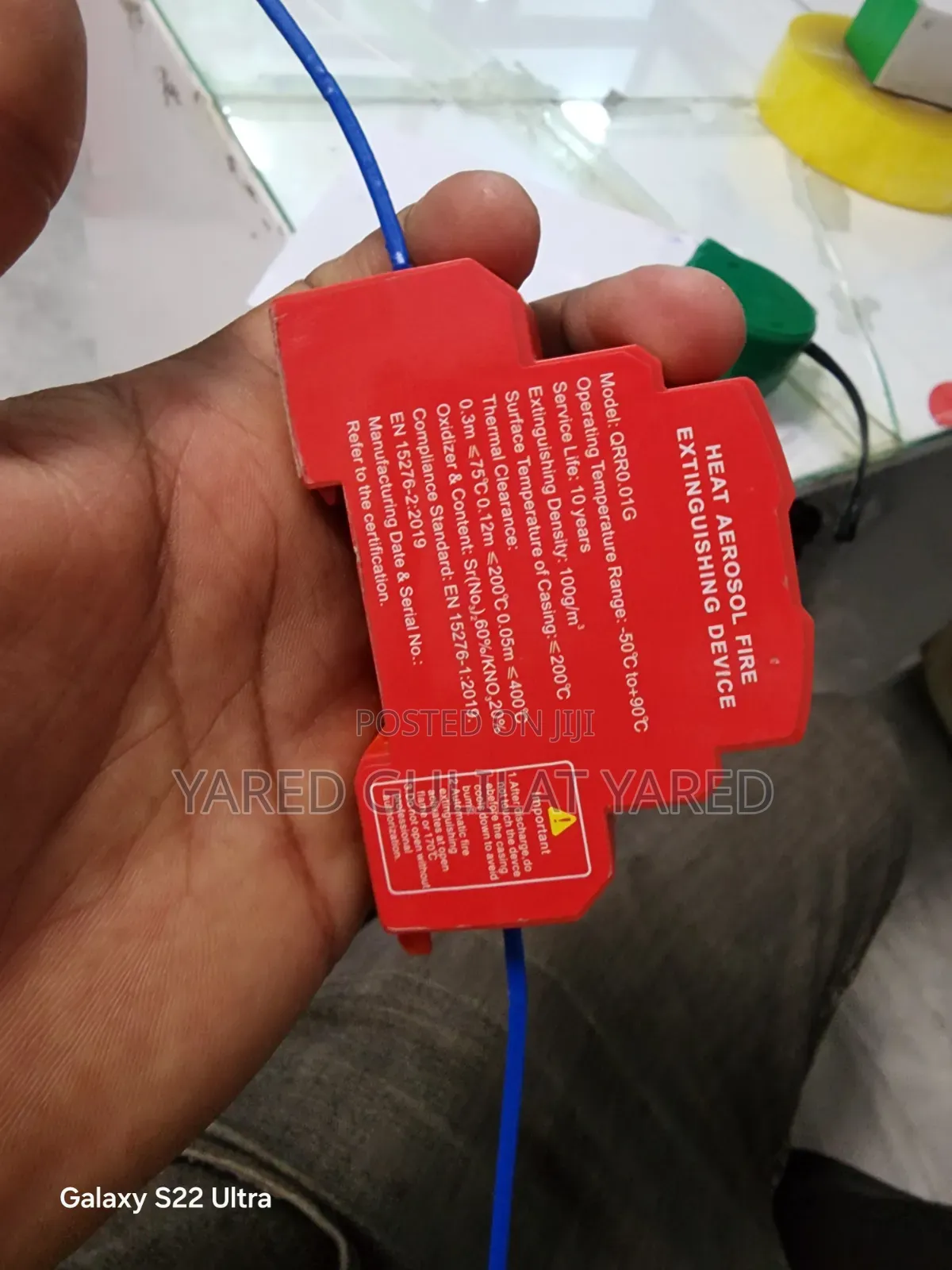 Hot Aerosol Fire Extinguishing Device QRR0.01G for Electrical Board (