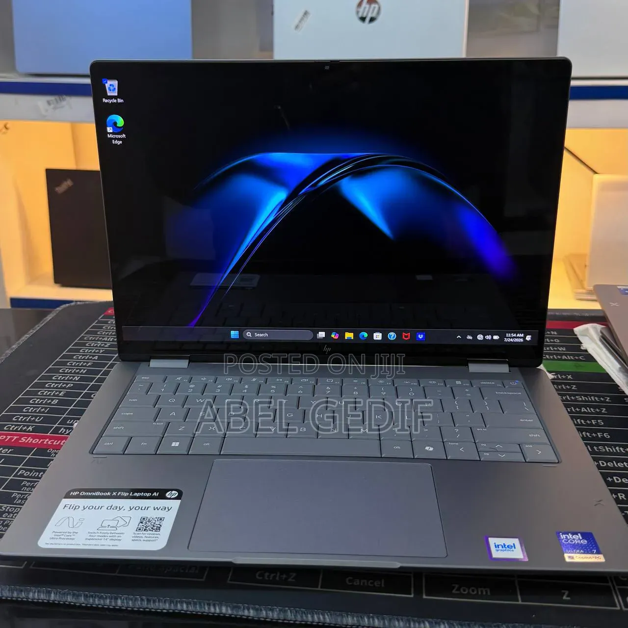New Laptop HP OmniBook X Flip 14" 16GB Intel Core Ultra 7 SSD 1T