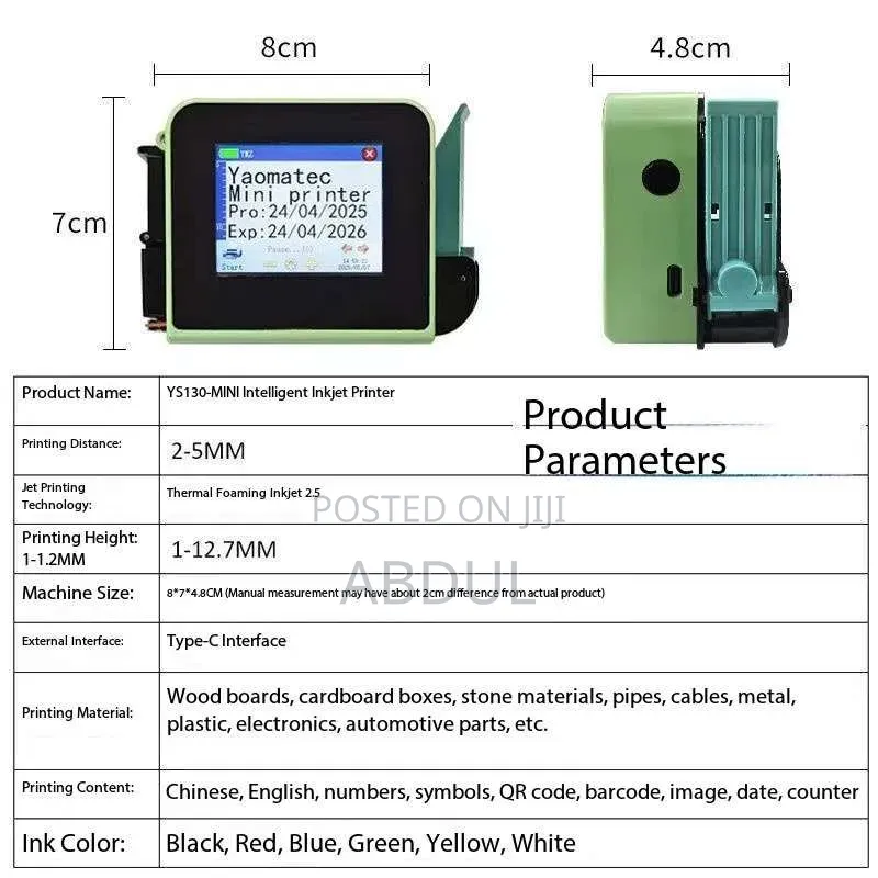 Small Handheld Ink-Jet Printer