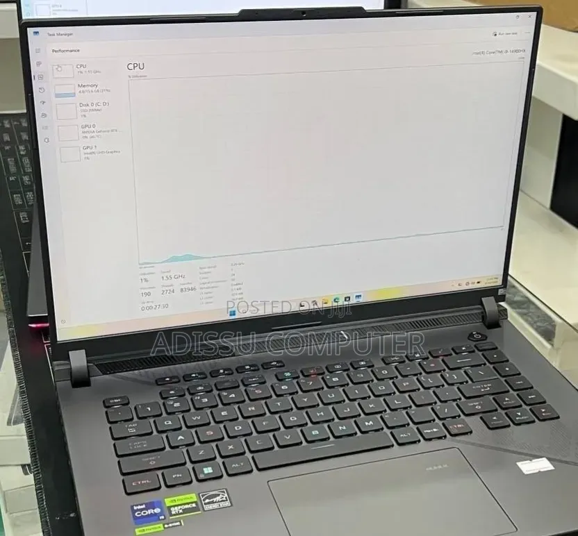 New Laptop Asus ROG Strix G15 16GB Intel Core i9 SSD 128GB