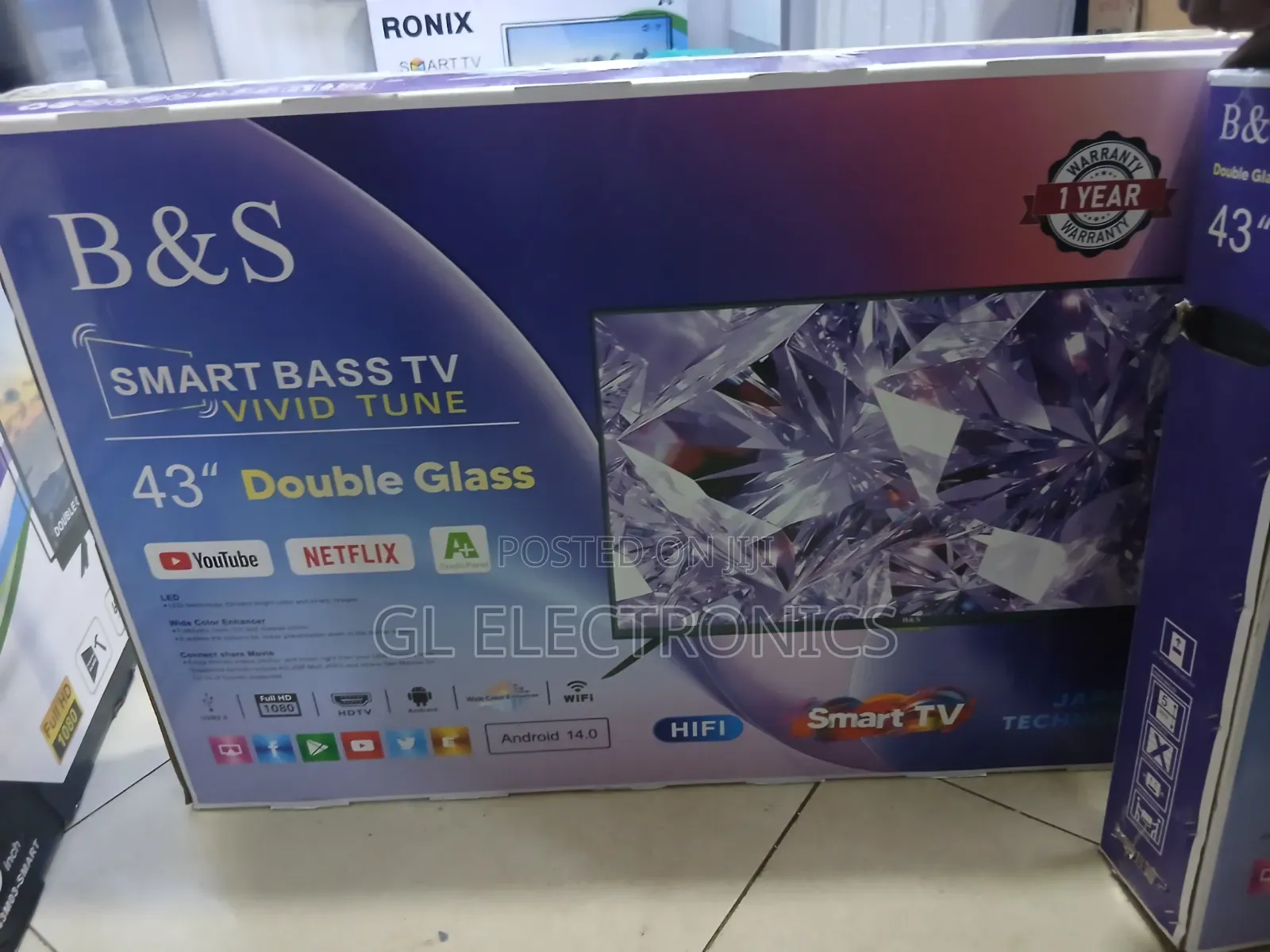 B S Double Glass 43 Inch