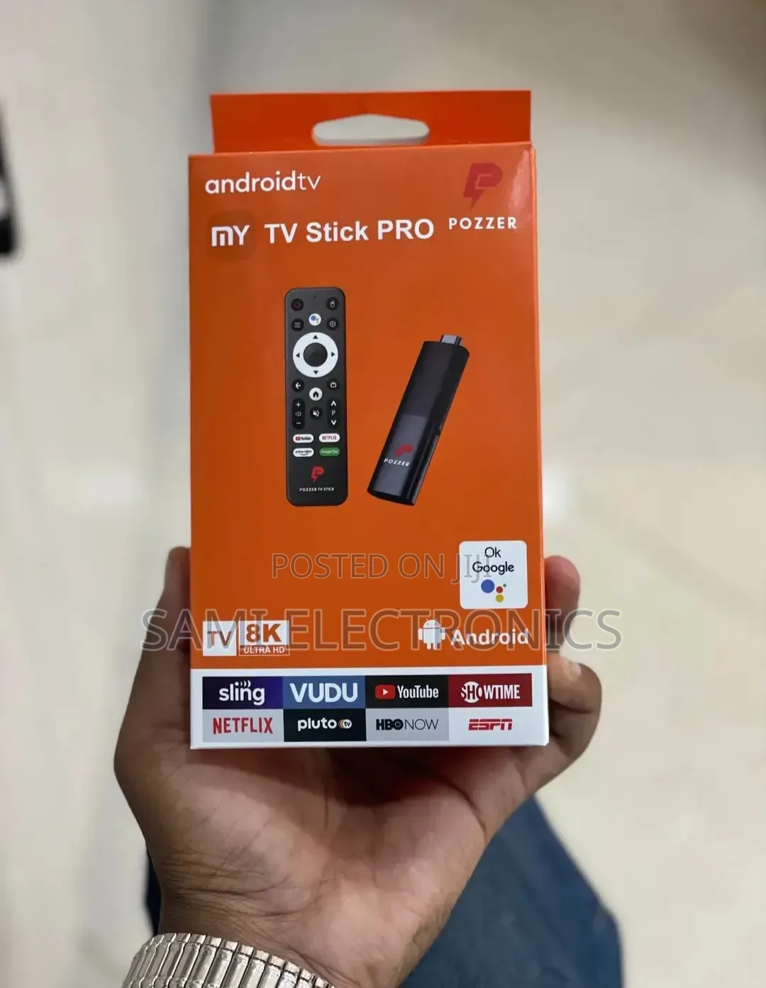 Pozzer Android TV Stick TV Smarter Device ቲቪ ስማርት ማድረጊያ Pozzer TvStick