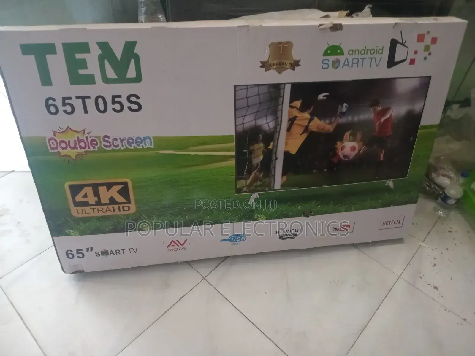 Tev 65inchi TV Smart TV Android