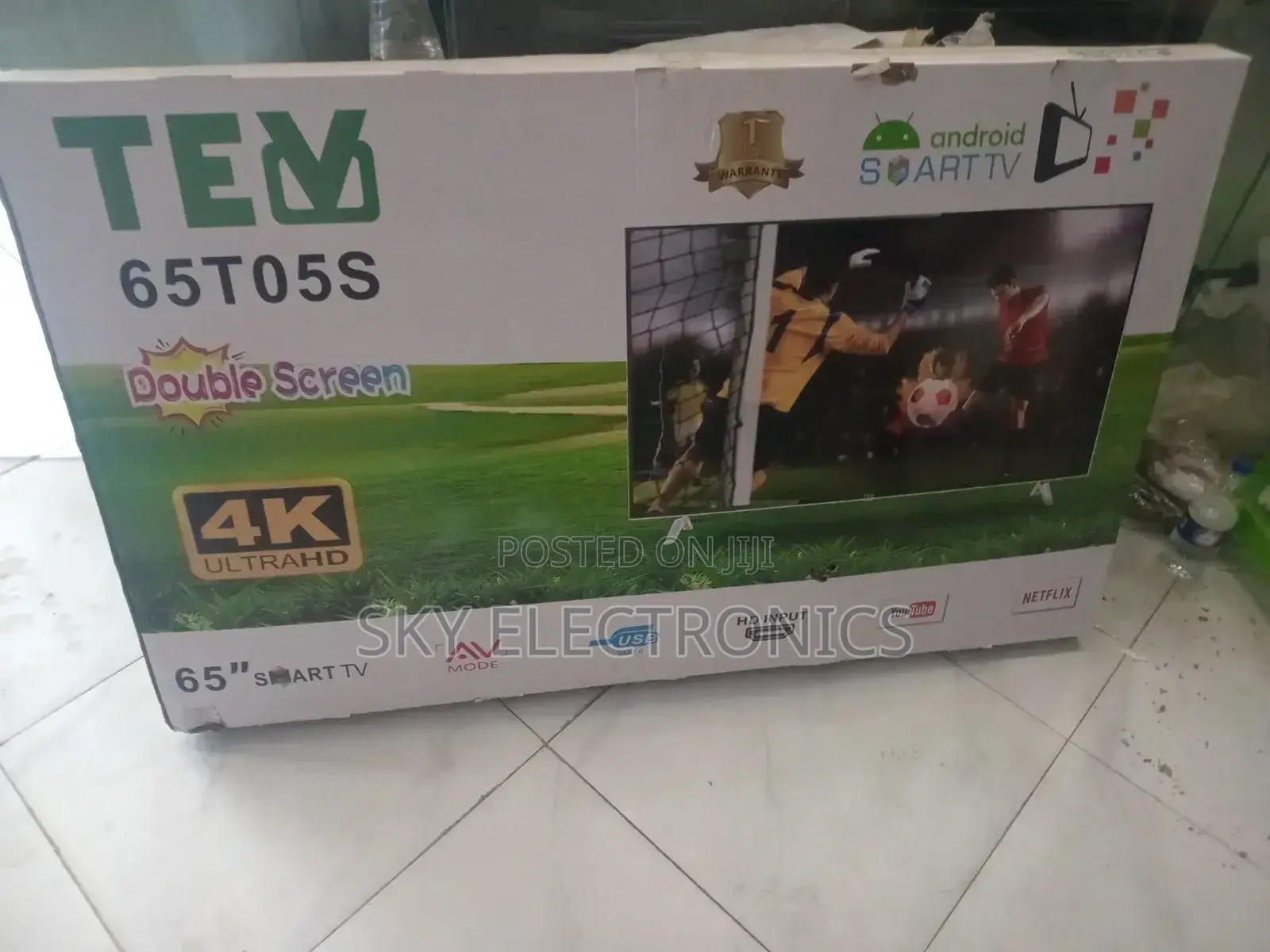 Tev 65inchi TV Smart TV Android