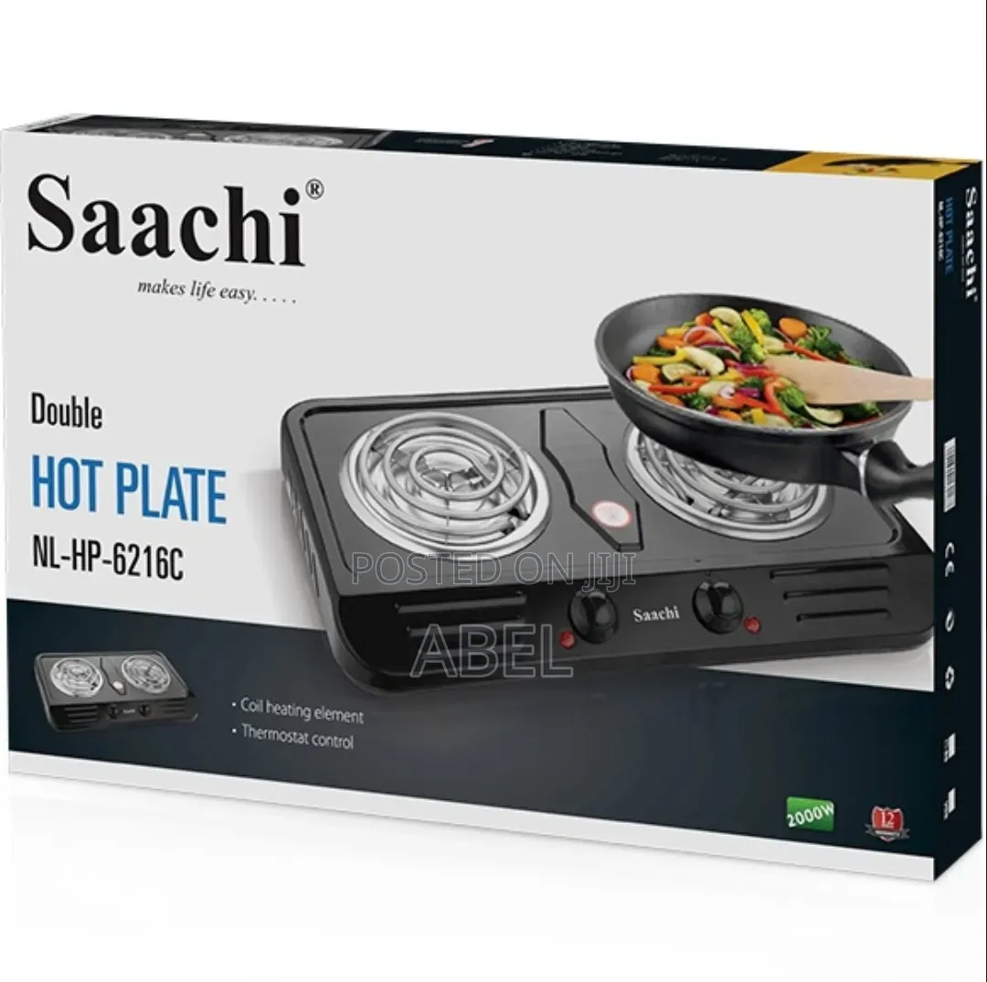 Saachi Double Hot Plate Stove 2000W Power