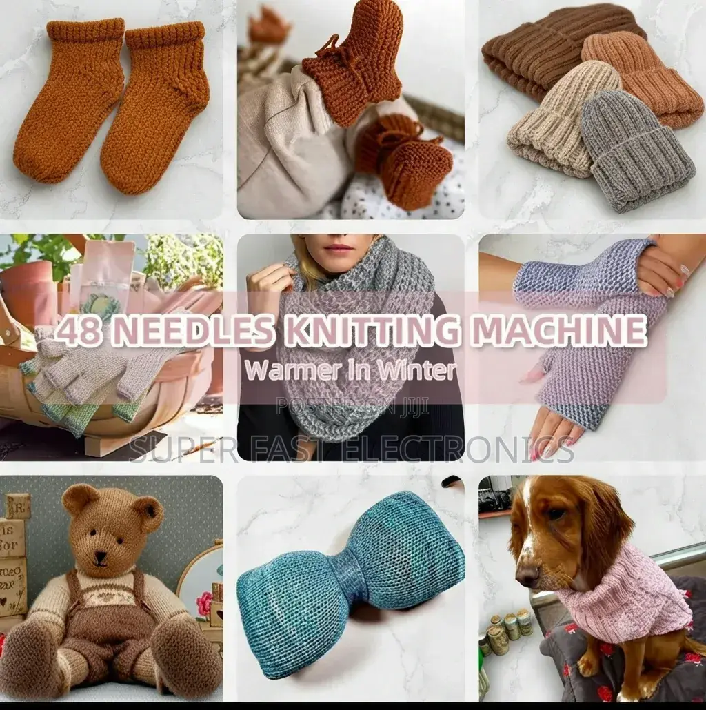 Sentro Knitting Machine No. 843. Featuring 48 Needles, a Built