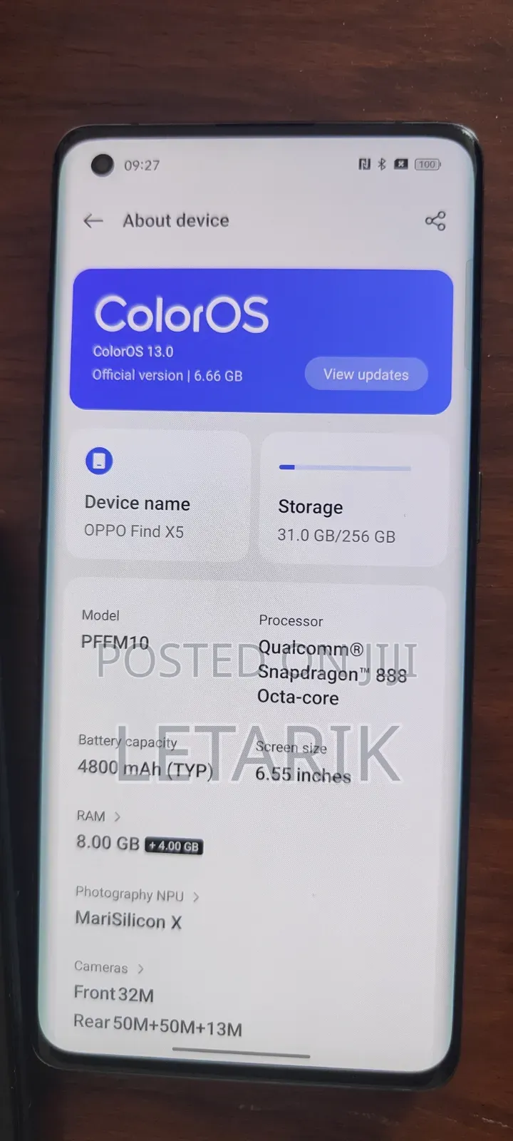 Oppo Find X5 256 GB Black