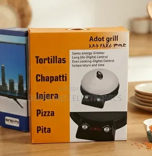 Adot Grill Injera Metad Electric Flat Grill Durable Non-Stick Cooking