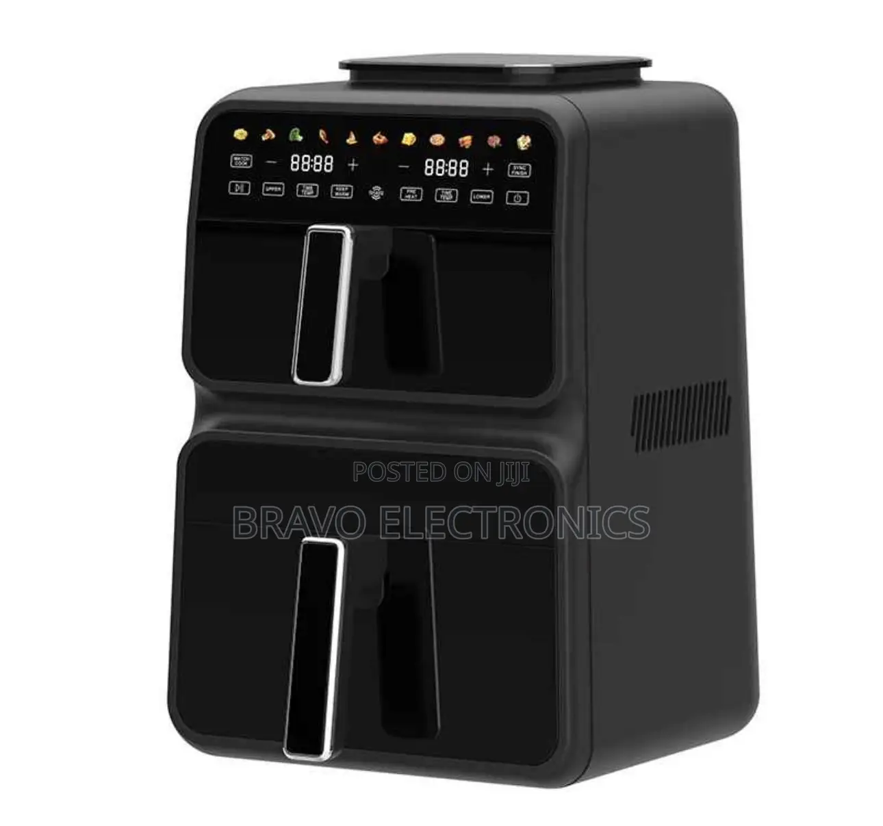 Sokany Double Air Fryer – 12.5L | Dual Basket | Oil-Free Cooking