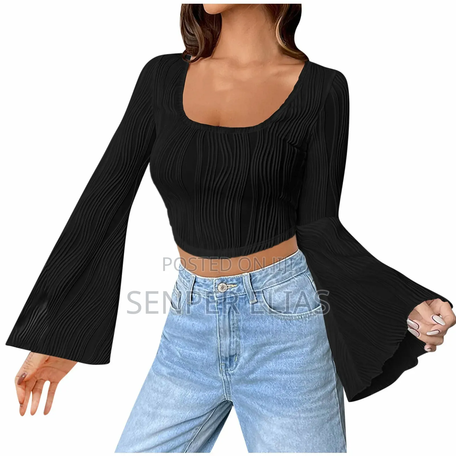 Stylish Bell Sleeve Top for Women