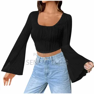 Stylish Bell Sleeve Top for Women