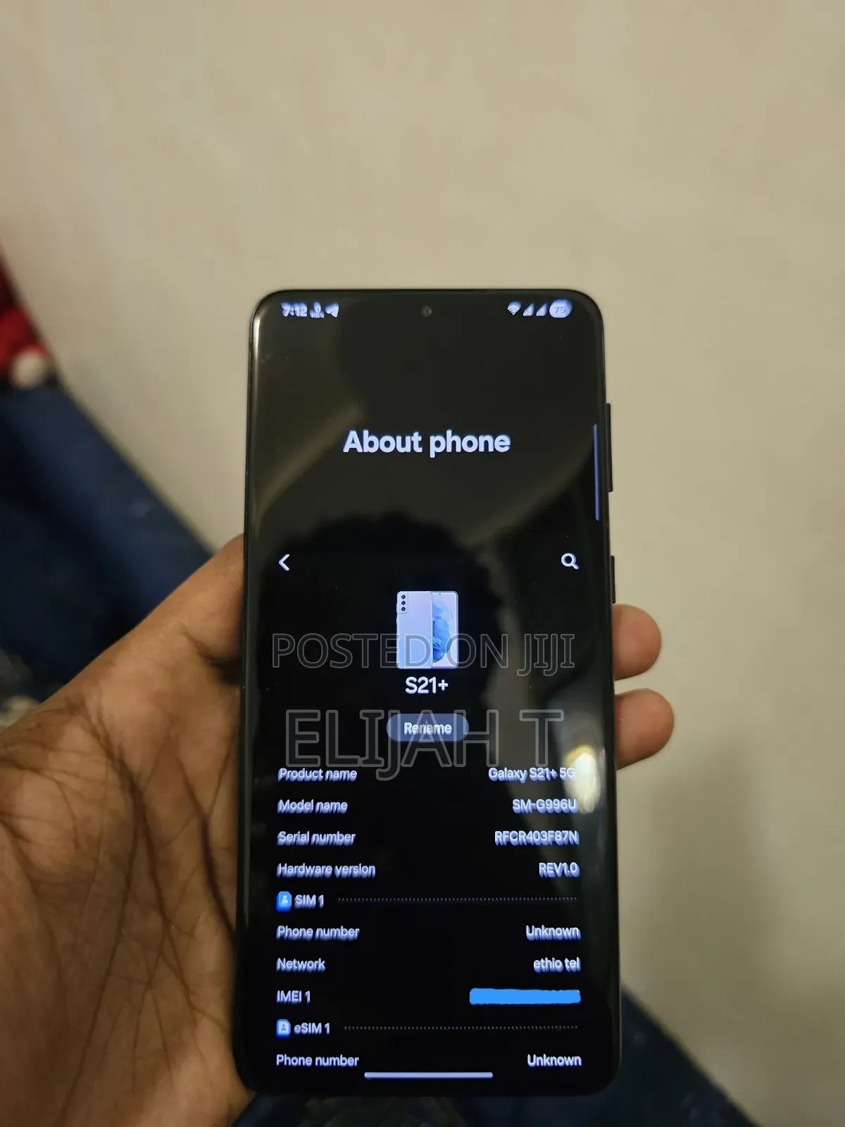 Samsung Galaxy S21+ 5G 128 GB Black