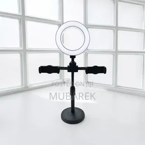 Desktop LED Ring Light for Makeup Tutorials Beauty Vlogging (6-Inch)
