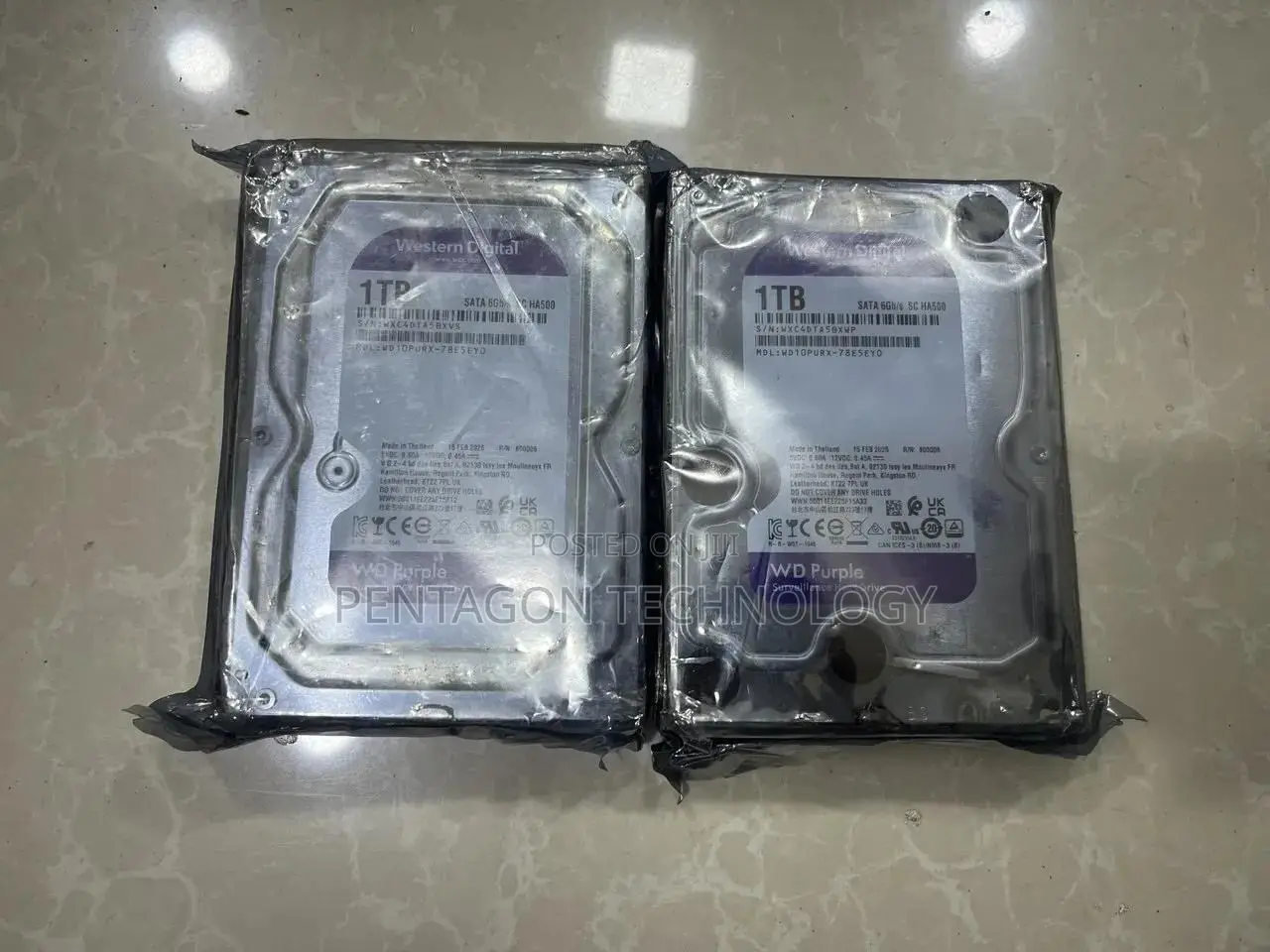 Western Digital Purple 1TB Surveillance Hard Drives