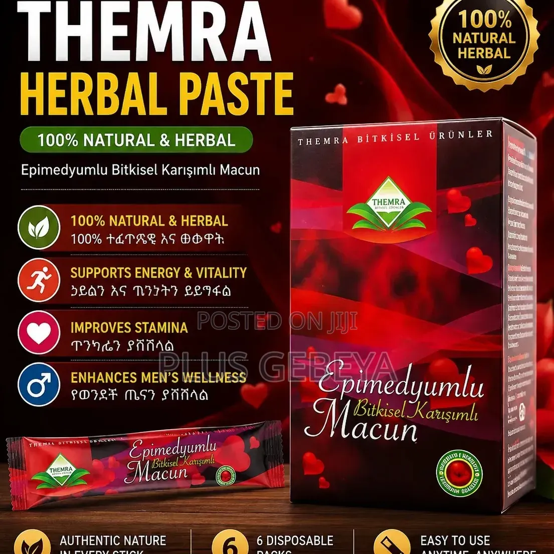 Original Themra Epimedium Macun – Herbal Paste (6 Sachets)