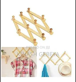 Modern Wooden and Expandable Coat Rack