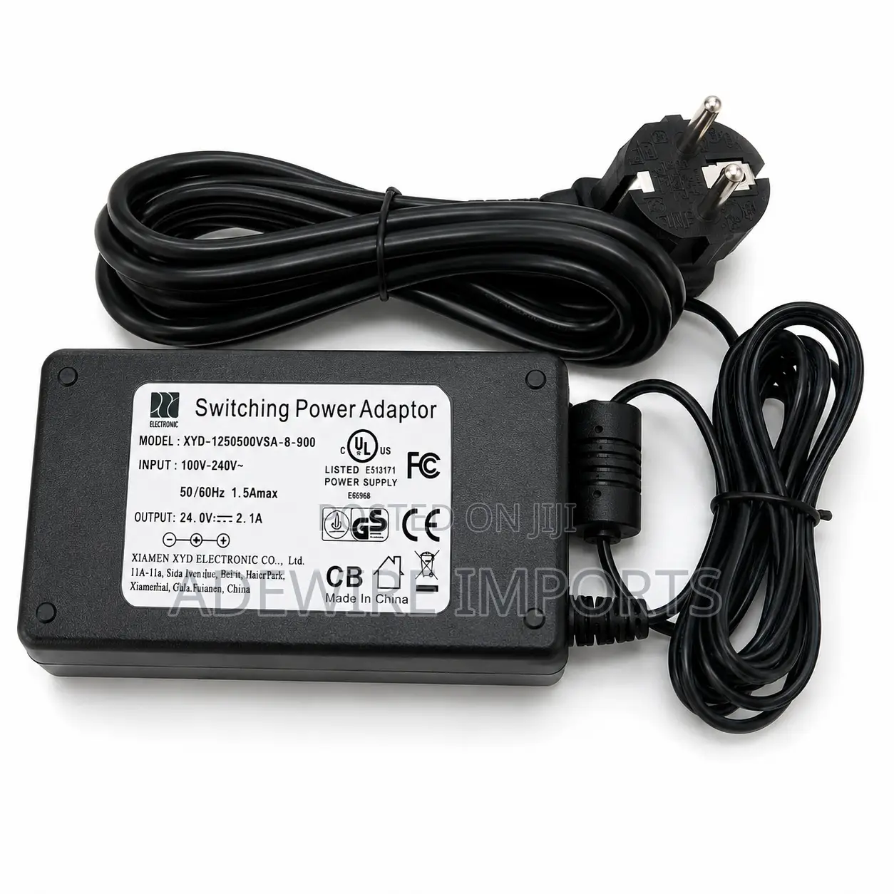 24v 2.5a 60w AC/Dc Switchingpoweradapterwithdcbarrelplugandeupowercord