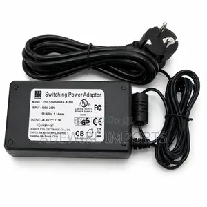 24v 2.5a 60w AC/Dc Switchingpoweradapterwithdcbarrelplugandeupowercord