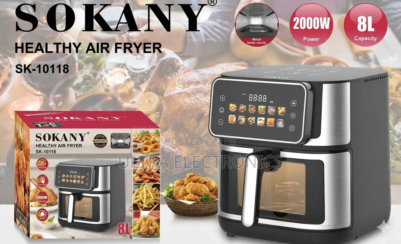 SOKANY 8L Air Fryer Enjoy Delicious, Crispy and Healthier