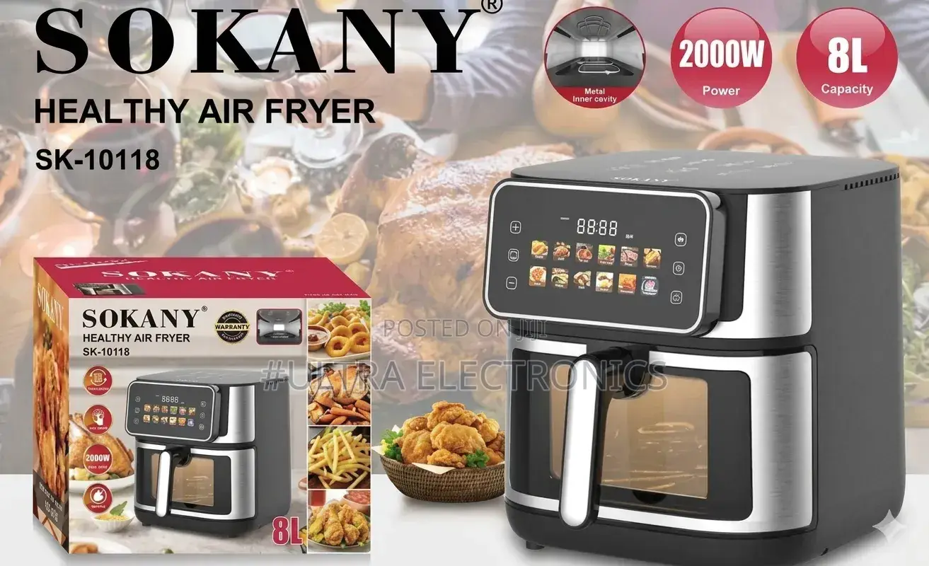 SOKANY 8L Air Fryer Enjoy Delicious, Crispy and Healthier