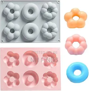 Donut and Flower Shaped Silicon Mold