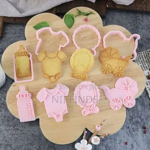 4pcs Baby Toys Biscuit Mold, Fondant Cake Decoration
