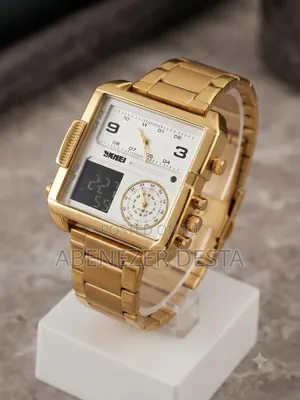 Skmei 1584 Features a Distinctive Square Dial Both Analog and Digital