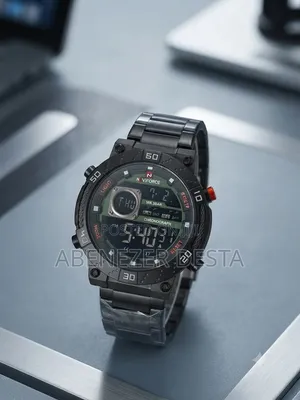 Naviforce NF9241S Is a Digital Sports Watch a Stainless Steel Strap