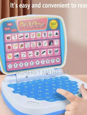 1pc Kids Mini Learning Tablet Computer Educational Simulation Laptop