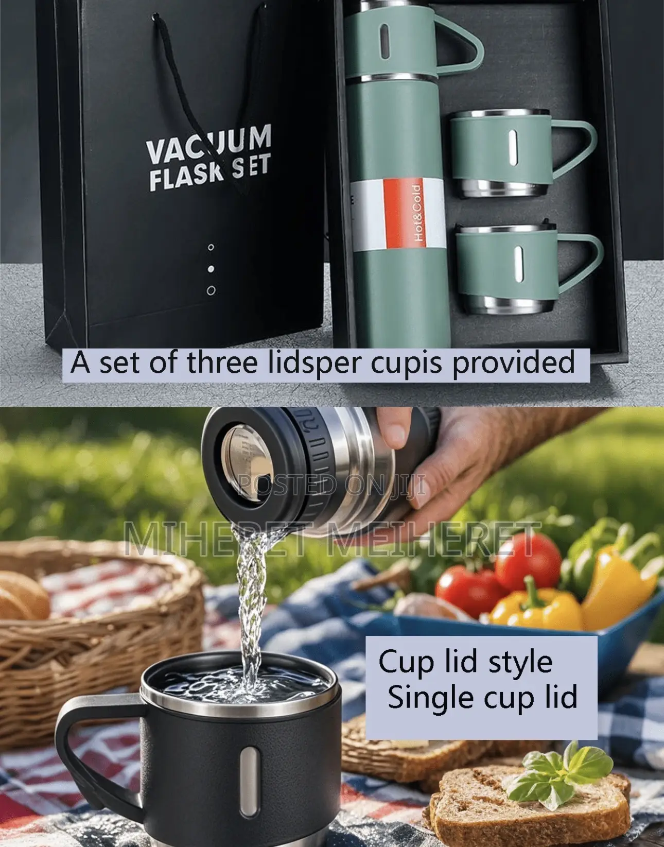 1pc Bottle Set, Stainless Cup, Tea Coffee Milk Beverage, Lasting Hot