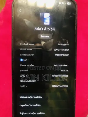 Samsung Galaxy A15 5G 128 GB Blue