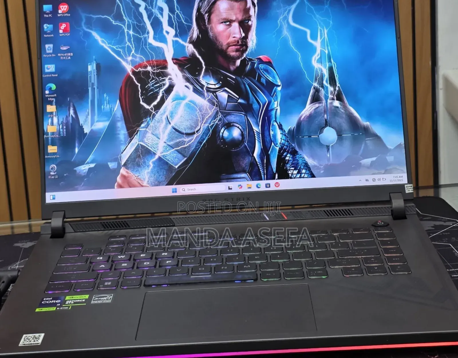 New Laptop Asus ROG Strix G16 G614 16GB Intel Core i9 SSD 1T