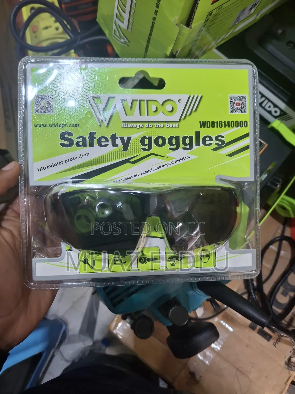 Vido Black Safety Goggles