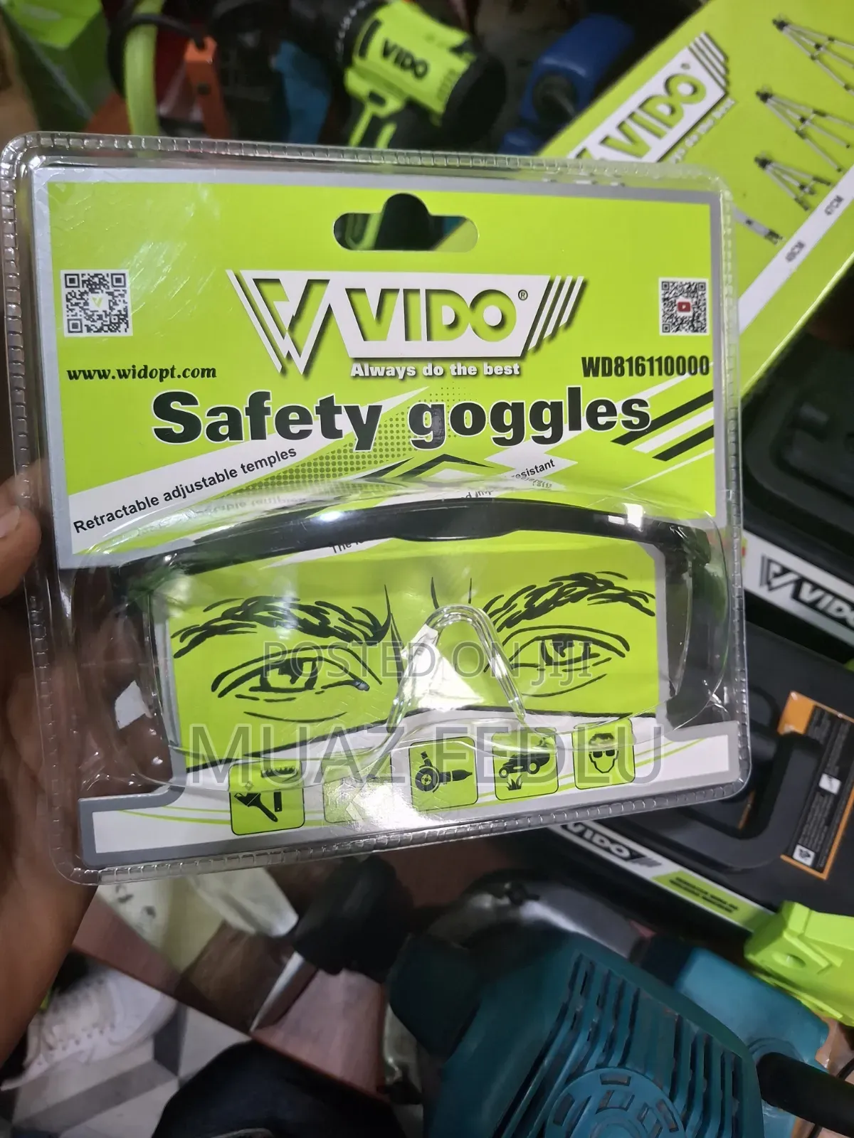 Vido White Sefety Goggles